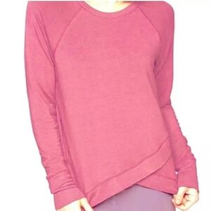 ATHLETA Women's Beyond Soft Long Sleeve Criss Cross Sweatshirt Athleisure